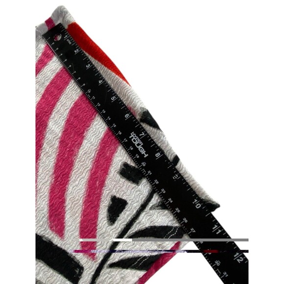 Jules & Leopold JL Plus Size 1X Abstract Wavy Blouse Top Red Pink Black Stretchy - Picture 10 of 13